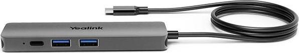 Yealink BYOD-BOX, Kabelgebundene Laptop-Dockingstation für effiziente Audio- und Videoübertragungen, grau