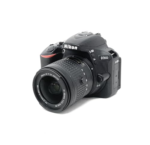 Nikon D5600, Digital SLR mit AF-P DX 18-55mm VR, 24,2 MP, 3,2 Zoll dreh- und neigbarer Touch-Monitor, SnapBridge, Full-HD Video, schwarz
