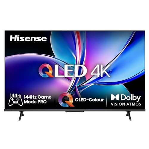 Hisense 50E7Q PRO, 50 Zoll 4K UHD QLED Smart TV mit 144Hz Game Mode PRO, Dolby Vision IQ und Dolby Atmos, Sprachsteuerung [2025]