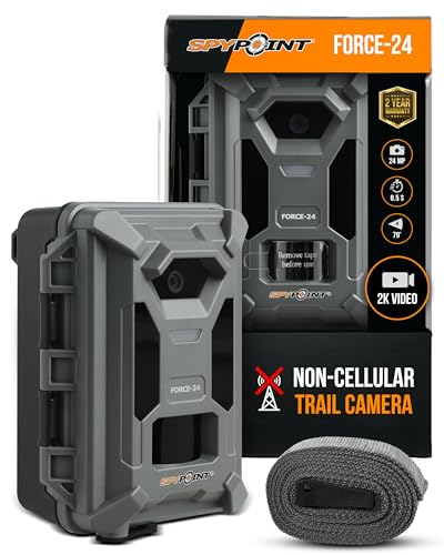 Spypoint Wildkamera 24 Megapixel, Low-Glow-LEDs, Anthracite Black