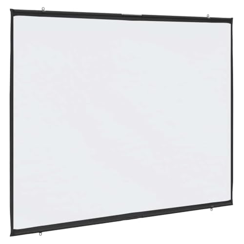 vidaXL Beamer Leinwand 90 Zoll 4:3, Wandhängend, Projektionswand aus 100% Polyester, für Heimkino und Präsentationen