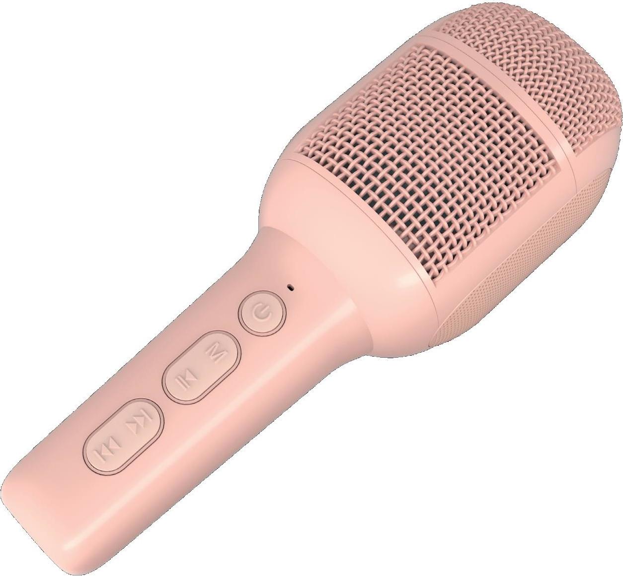 Celly KIDSFESTIVAL2PK Karaoke-Mikrofon Pink, kabellos mit 10m Reichweite, Lithium-Polymer-Akku