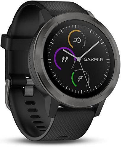 Garmin vivoactive 3 GPS-Fitness-Smartwatch - vorinstallierte Sport-Apps, kontaktloses Bezahlen mit Garmin Pay, Gunmetal (Generalüberholt)