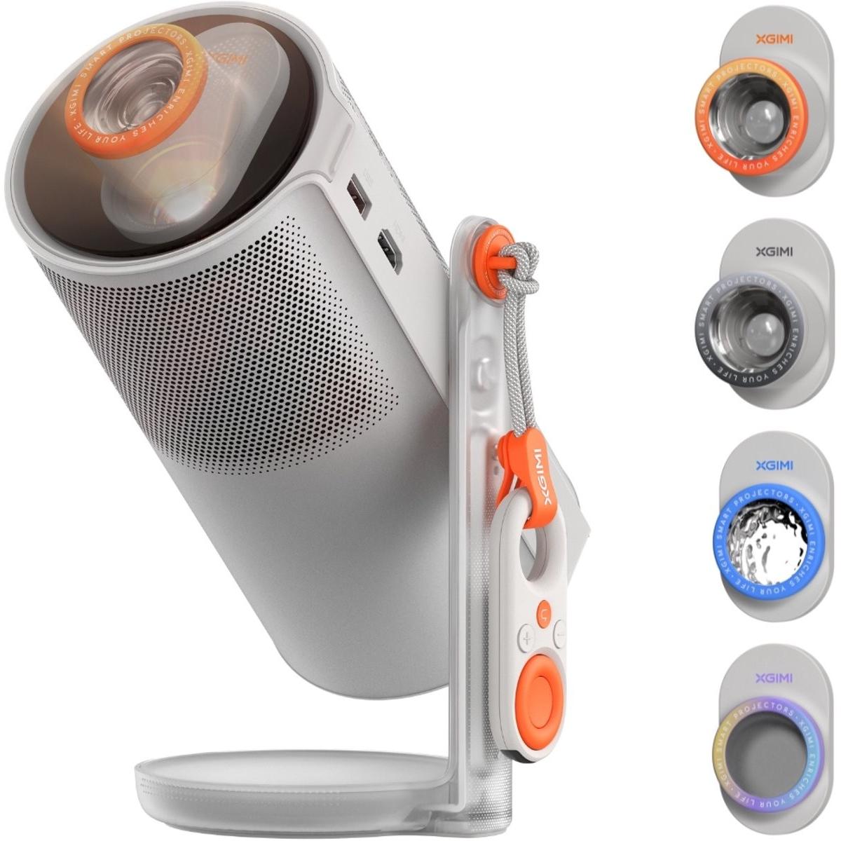 XGIMI MoGo 4, Full HD Beamer mit 360-Grad-Rotationsfähigkeit und Harman Kardon Lautsprechern, grau