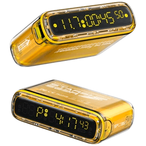 Sharge Starship Seer Powerbank 10.000mAh, gelb, kompakt und leistungsstark