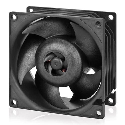 ARCTIC S8038-10K - Server Lüfter, 80x80x38 mm, 500-10000 RPM, PWM reguliert, 4-Pin Anschluss, 12 V DC - Schwarz