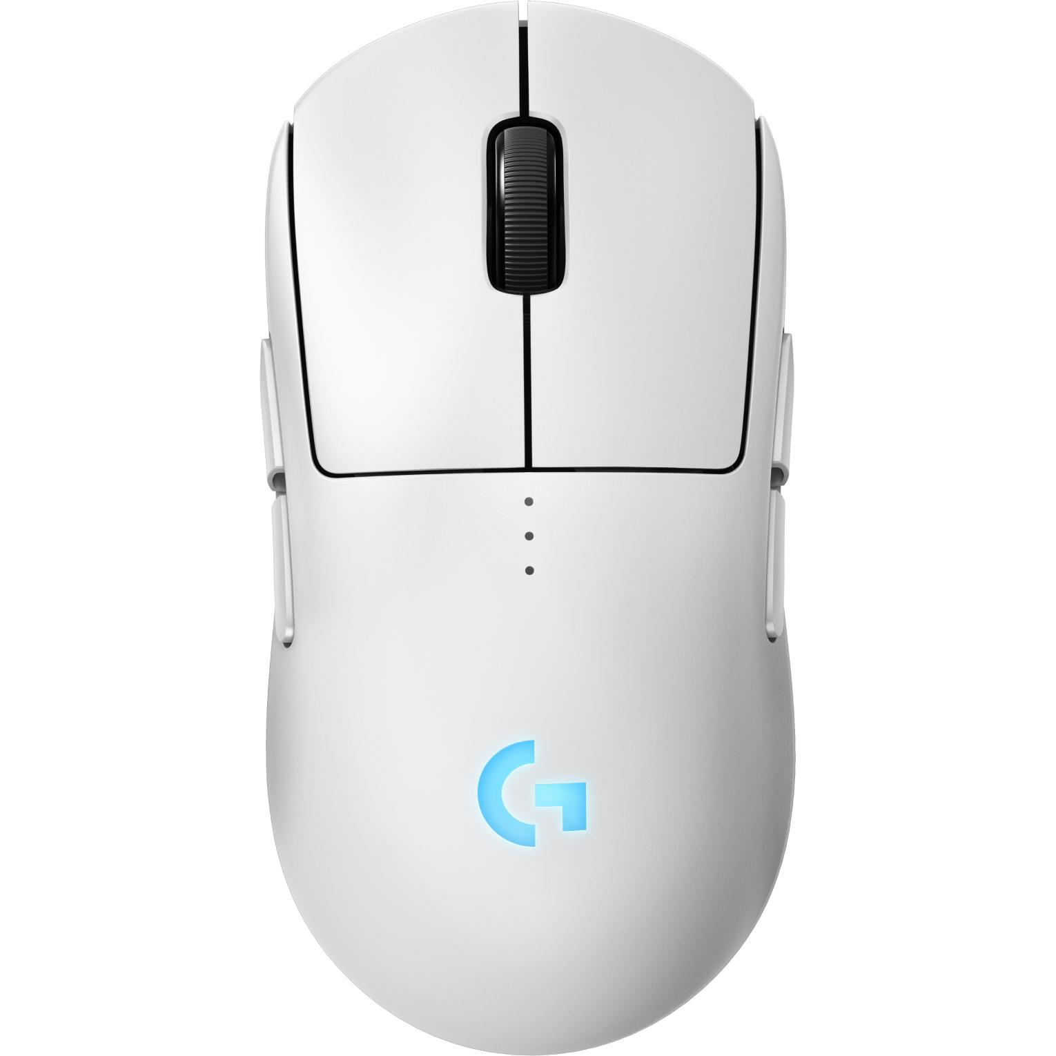 Logitech Pro 2 Lightspeed, Kabellose und Kabelgebundene Gaming-Maus mit HERO 2 Sensor, Weiss