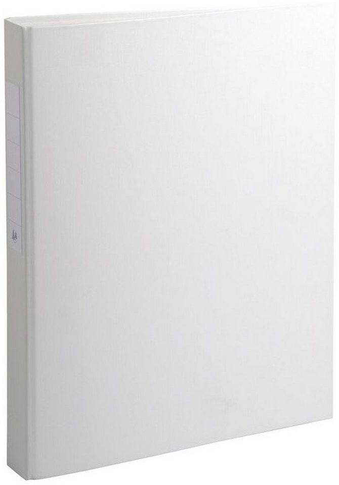 EXACOMPTA Präsentationsordner, Ringbuch DIN A4 mit Etikettenfenster, PP-kaschiert, blau