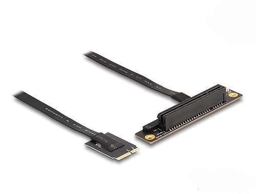 Delock 64219 PCI-Express Karte PCIe, Adapter für M.2 Slot mit flexiblem Kabel und 12 V Stromanschluss