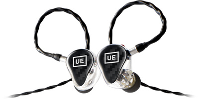 Ultimate Ears UE 350, 2-Wege In-Ear-Kopfhörer mit 3 Balanced Armature Treibern, transparent mit carbon farbener Faceplate