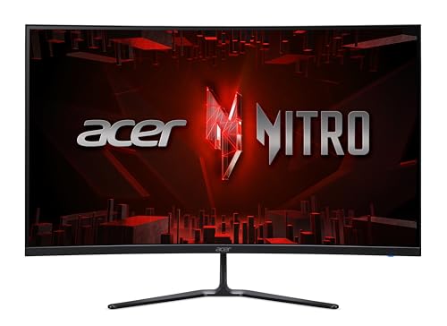 Acer Nitro ED320Q W0, 31.5 Zoll Curved Gaming Monitor, Full HD, VA, 240Hz, 1ms, FreeSync Premium, 2xHDMI 2.1, DP 1.4