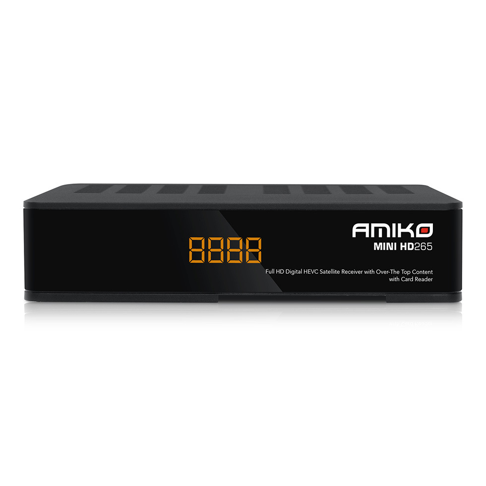 Amiko Mini HD265, DVB-S2 Sat-Receiver mit H.265 HEVC, USB 2.0 Ports und Internetfunktionen