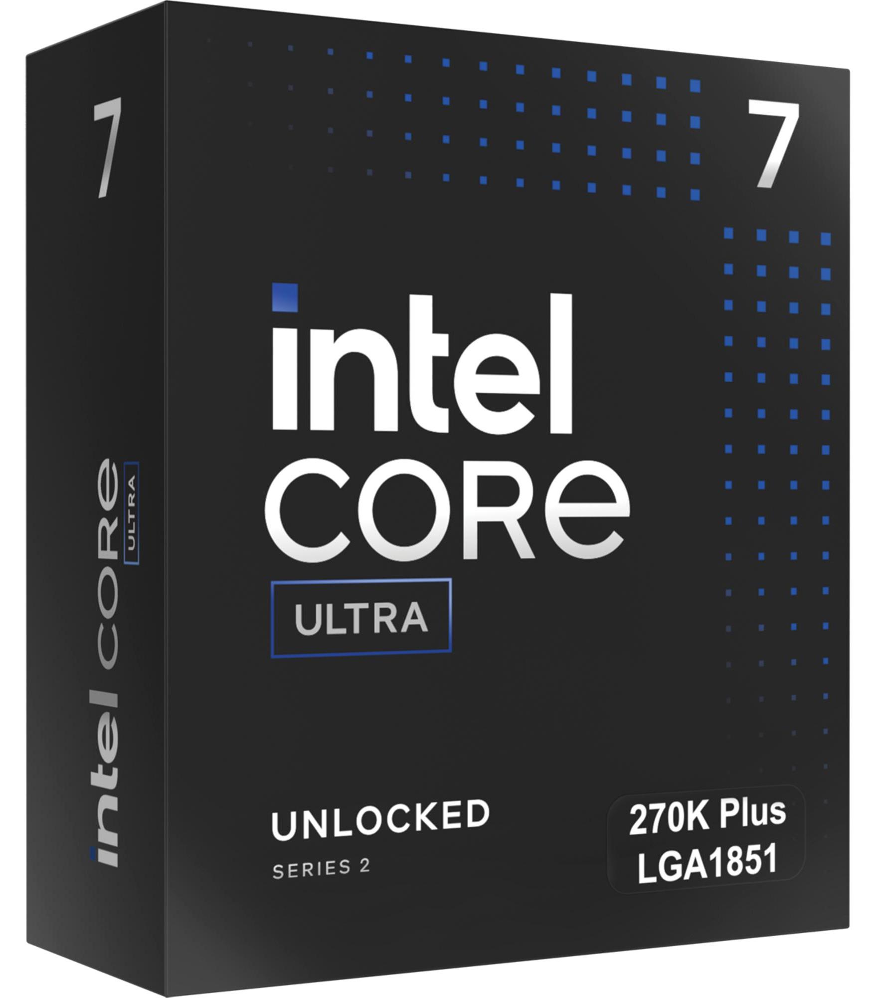 Intel Core™ Ultra 7 270K Plus, Prozessor mit AI Boost, PCIe Gen 5.0, DDR5, für Gaming und kreative Anwendungen