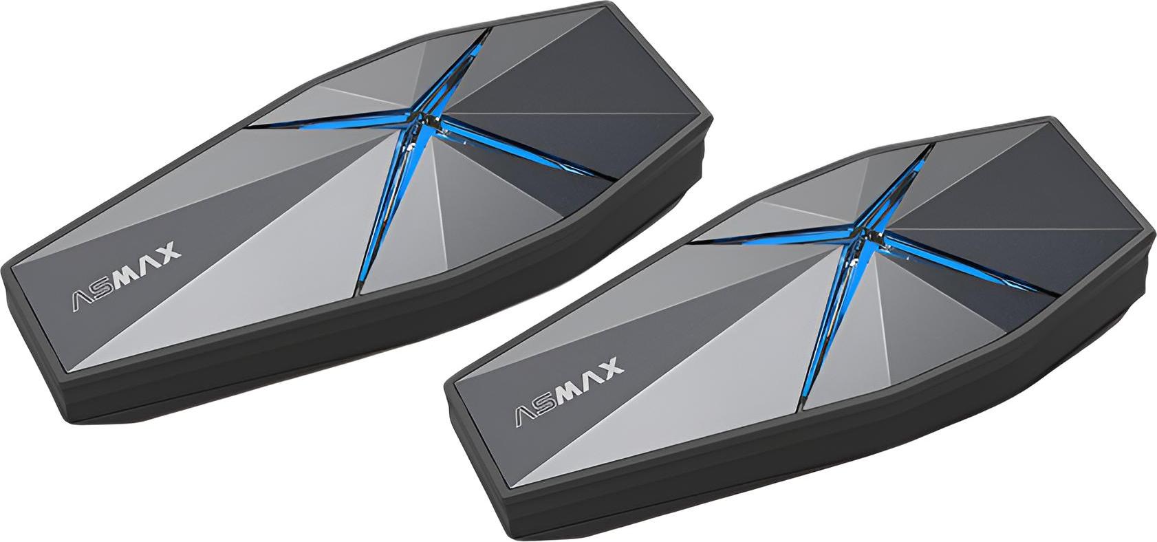 ASMAX F1 Pro Bluetooth Kommunikationssystem Doppelset, 5.3 Dual-Chip, bis zu 21 Std. Akkulaufzeit, IP67 wetterfest, Schnellladung über USB-C