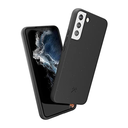 Woodcessories - Nachhaltige Handyhülle kompatibel mit Samsung Galaxy S22+ Hülle schwarz - Nachhaltig, biologisch abbaubar