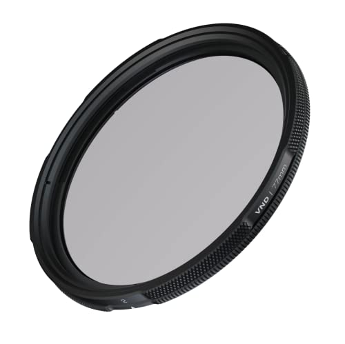 LEE Elements 77 mm VND-Filter, variable Graufichte, mit 2 bis 5 Blenden für spiegellose und DSLR-Kameras