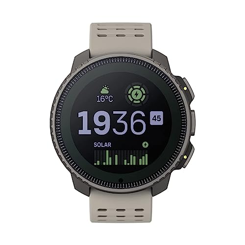 SUUNTO Vertical Abenteuer Uhr - GPS Smartwatch, Mit Solarladung Akkulaufzeit bis zu 65 Tagen, Militärgeprüftes Gehäuse, 100m Wasserdichtigkeit, Hergestellt in Finland mit 100% Erneuerbaren Energien