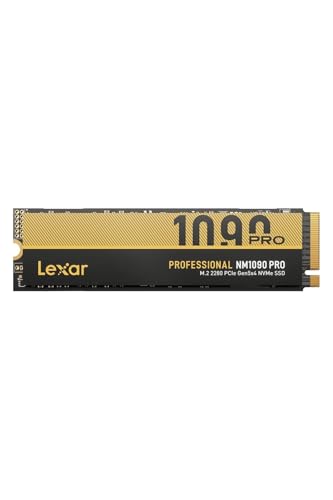 Lexar NM1090 Pro, 4 TB M.2 2280 SSD mit NVMe, Lesegeschwindigkeit bis 14.000 MB/s, Schreibgeschwindigkeit bis 13.000 MB/s