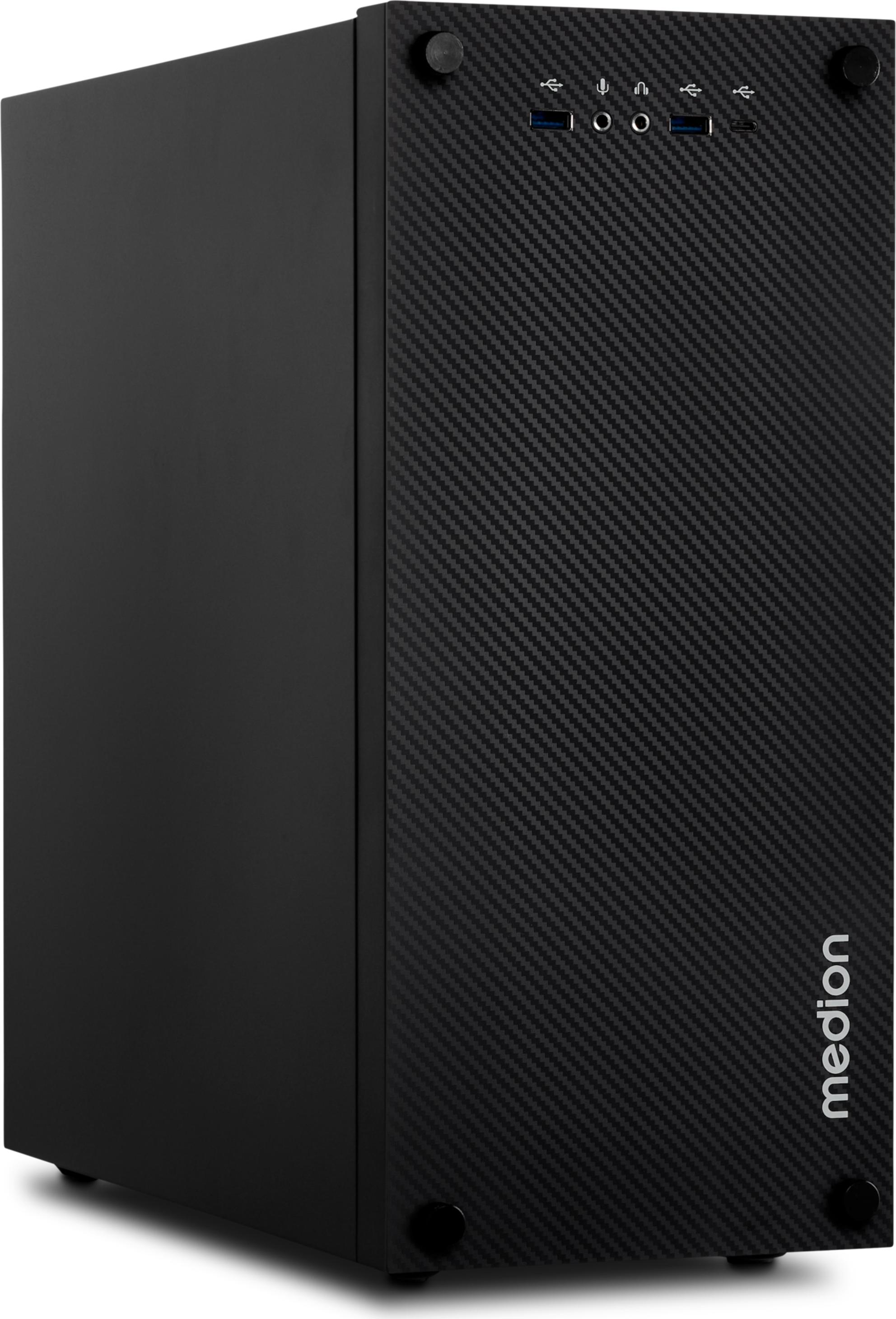 MEDION Multiworx E32 PC, Core i5-14400, 16GB RAM, 1TB SSD, Intel UHD, schwarz, Windows 11 Home