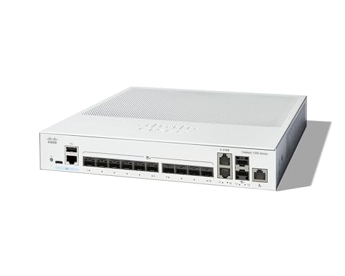 Cisco Catalyst 1300-12XS Managed Switch, 10 Ports 10G-SFP+, 2 x 10GE-SFP+ Kombi, eingeschränkter Lebenszeitschutz (C1300-12XS) in Grau - Preisvergleich