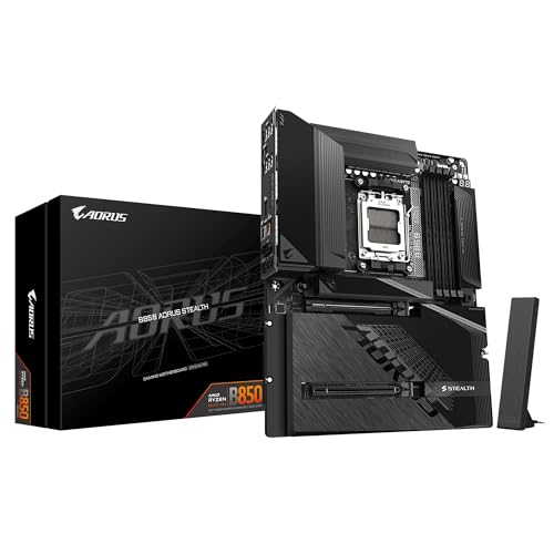 Gigabyte B850 A STEALTH AM5, ATX Mainboard mit 1xHDMI, DDR5-Support und Wi-Fi 7, schwarz