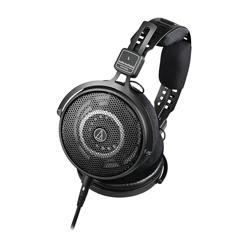 Audio-Technica ATH-R50x, Offene Referenzkopfhörer mit 45 mm Treibern, Frequenzbereich 5 - 40000 Hz, schwarz