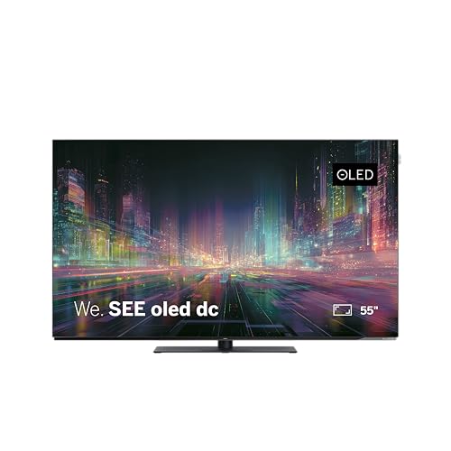 LOEWE We. See 55 Zoll OLED-TV, 4K Smart TV mit Dolby Vision, 60 W Dolby Atmos, HDMI 2.1 120 Hz VRR, extra flaches Design