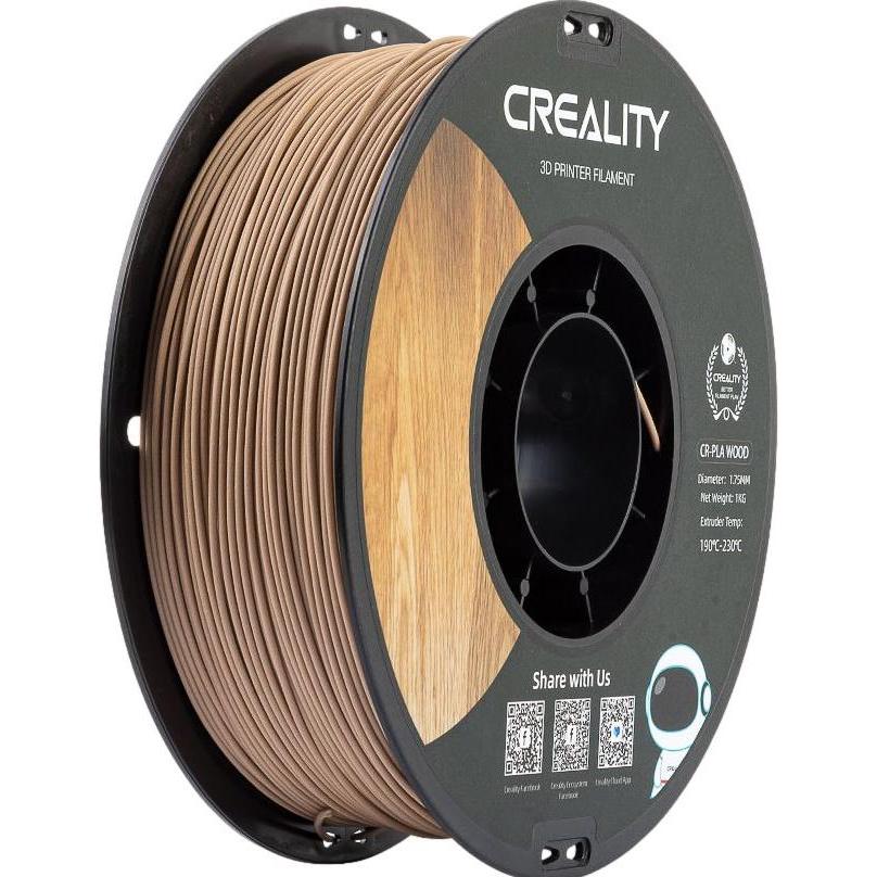 Creality CR-Wood PLA Filament, 1.75 mm, 1000 g, Weiß, umweltfreundlich und verformungsresistent
