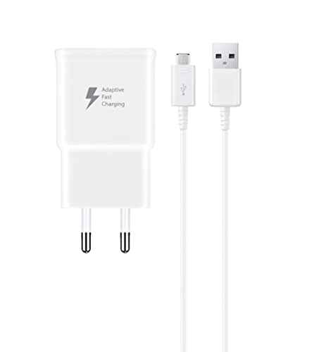 Ventarent Device Refreshing + Leasing Adapter 15W + Ladekabel Micro USB Kompatibel Mit Samsung Galaxy S3 S4 S5 S6 S7 Edge Note 3 Weiß