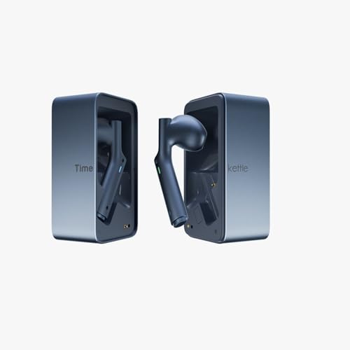Timekettle W4, Kabellose Kopfhörer mit bidirektionaler 4-Kanal-Interaktion, 42 Sprachen, Blau
