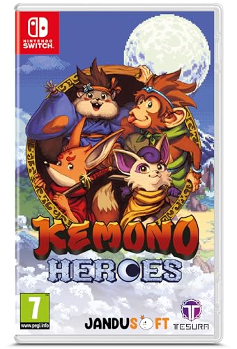 Tesura Games Kemono Heroes, Nintendo Switch Spiel mit 16-Bit-Grafik, 4 spielbaren Charakteren, lokalem Koop für 1-4 Spieler, PEGI Import