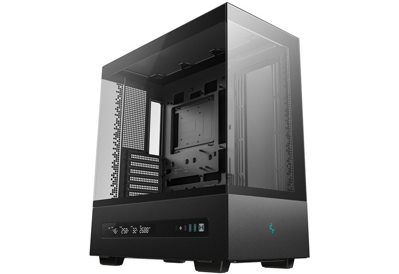 DeepCool CH690 Digital, Tower-Gehäuse mit Tempered Glass, erweiterbare Luftstromoptionen und Platz für 450 mm GPU