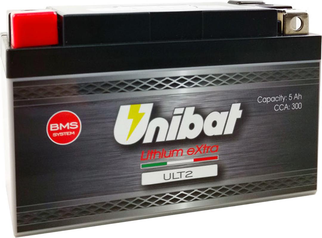 Hermann Hartje KG UNIBAT LiFePO4 Batterie „ULT2“, wartungsfrei, leistungsstark und superleicht, ersetzt YTX14-BS, YTX16-BS, YTX20CH-BS usw.