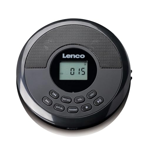 Lenco CD-340BK, Kompaktradio mit CD-Player und UKW, Schwarz