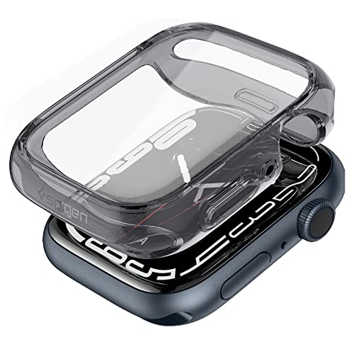 Spigen Ultra Hybrid Hülle Kompatibel mit Apple Watch Serie 9/8/7 45mm - Space Crystal, Stoßdämpfender Stoßfänger und klare Bildschirmabdeckung