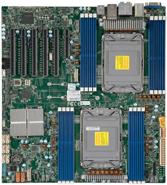 Supermicro X12DAi-N6-B Server-Motherboard, 16x DDR4, 2x 1GbE LAN, inkl. OOB Lizenz