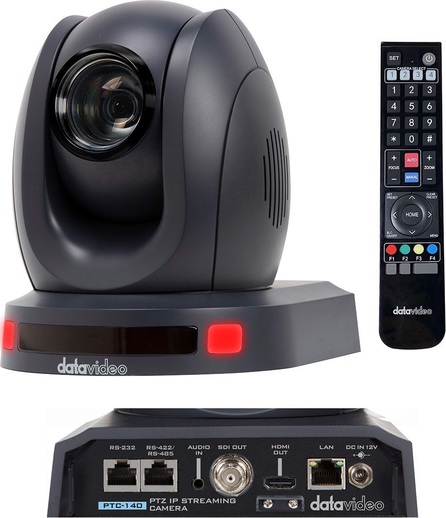 Datavideo PTC-140 (1920 x 1080 Pixels), Netzwerkkamera, Schwarz