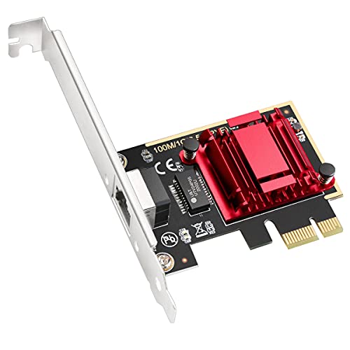 Cudy PE25 2.5Gbit/s PCI Express Netzwerkadapter, 2.5GBase-T PCIe Karte, Wake-on-LAN, Windows 10/8 / 8.1/7, Windows Server, Linux