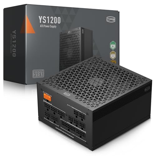 PCCOOLER CPS YS1200 Netzteil, 1200W 80 Plus Gold, vollständig modular, PCIe 5.1 & ATX 3.1, 135mm FDB-Lüfter, voll japanische Elektrolytkondensatoren