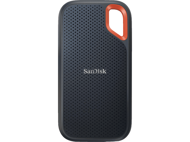 SanDisk Extreme® Portable SSD, 4 TB, externe Festplatte mit 1.050 MB/s, IP55-Wasser- und -Staubschutz, Grau/Orange