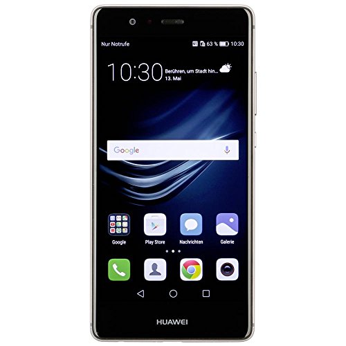 Huawei P9 Smartphone, 12 MP Leica Dual-Kamera, Octa-Core Prozessor, 5,2 Zoll Display, Grau