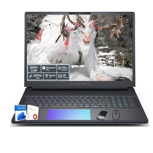 Alienware 2025 18 Area-51 Gaming-Laptop, Intel-Ultra-9 275HX bis 5,4 GHz, NVIDIA RTX 5080 16 GB GDDR7, 45,7 cm (18 Zoll) 300 Hz Display, 64 GB RAM, 8 TB SSD, Win 11 Pro, hintergrundbeleuchtete Tastatur, 4K-Kamera