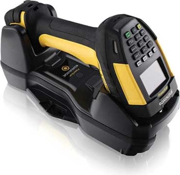 Datalogic PowerScan PM9600, Barcode-Scanner mit 2D-Barcodes, Gelb, Schwarz