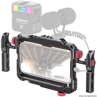 Ulanzi Käfig für iPhone X, 11, 12, 13, robustes Fotostudio-Equipment für professionelles Filmen und Fotografieren