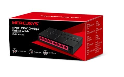 TP-LINK MERCUSYS MS108G 8xTP 10-100-1000Mbps 8port switch