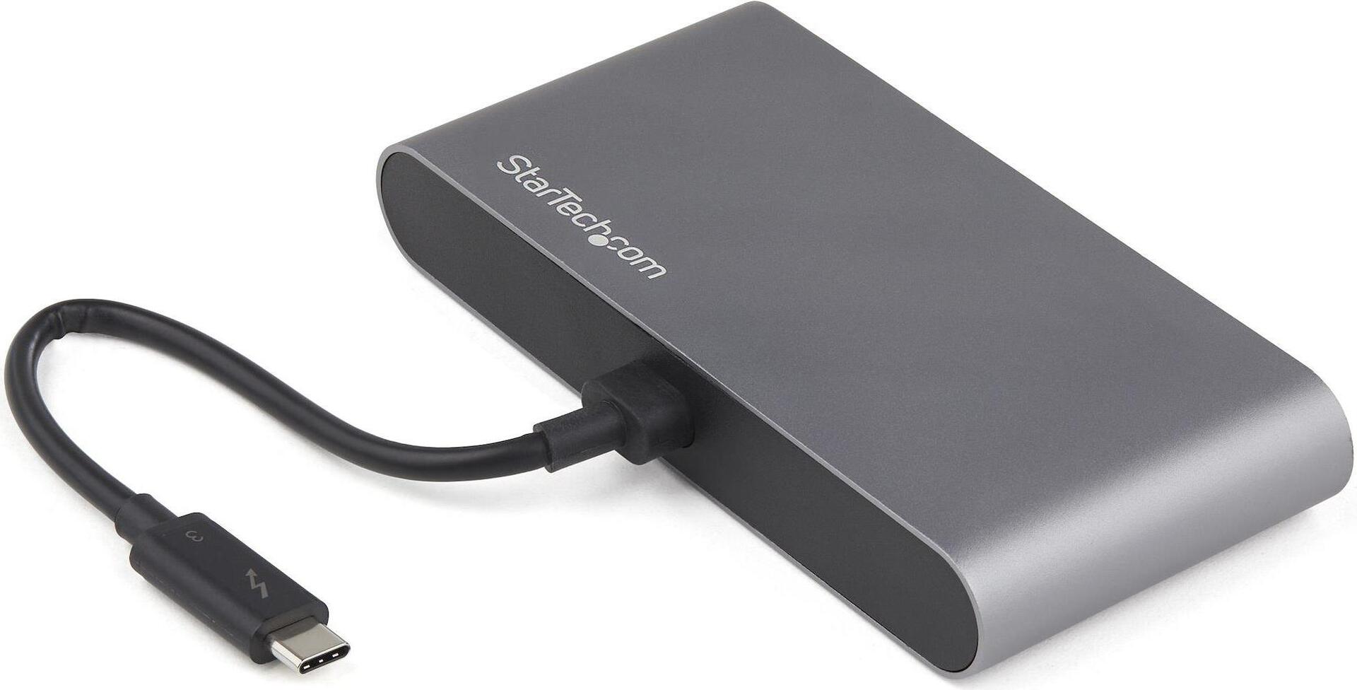 STARTECH.COM Thunderbolt 3 Mini Dock - TragbareTB3-Dockingstation mit dual Monitoren und DP 4K 60Hz - GbE - Mac-Windows