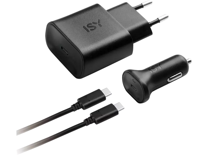 ISY ITS-7000 Ladegerät Universal, Schwarz