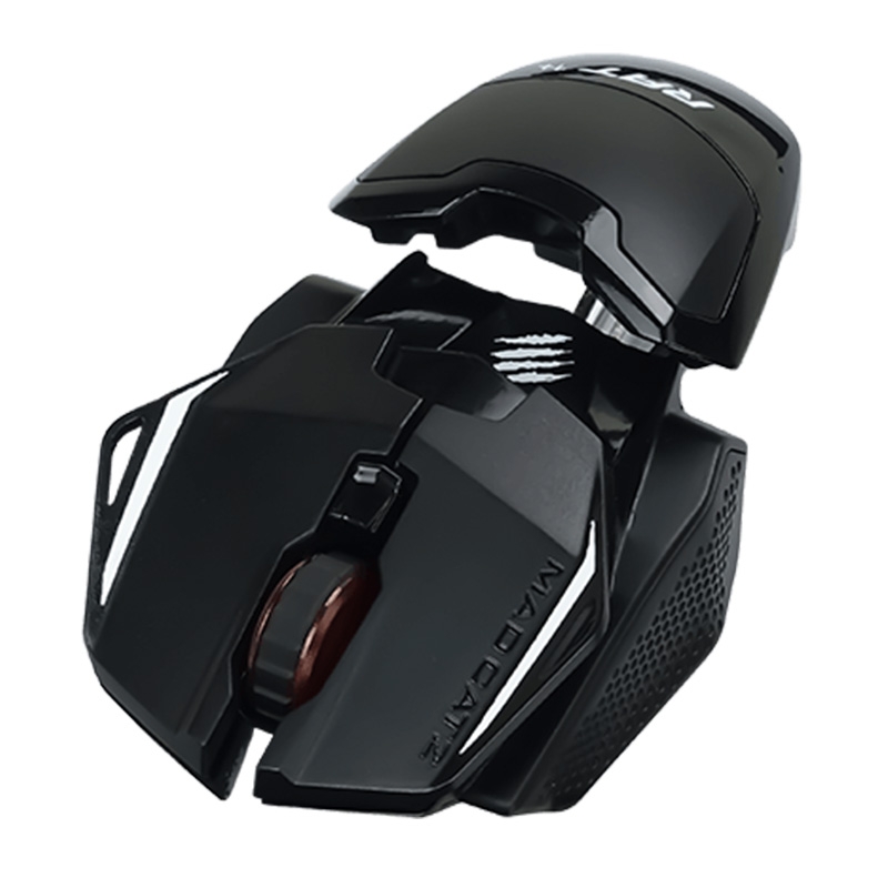 Mad Catz R.A.T. 1+ Maus rechts USB Typ-A Optisch 2000 DPI (MR01MCINBL000-0)