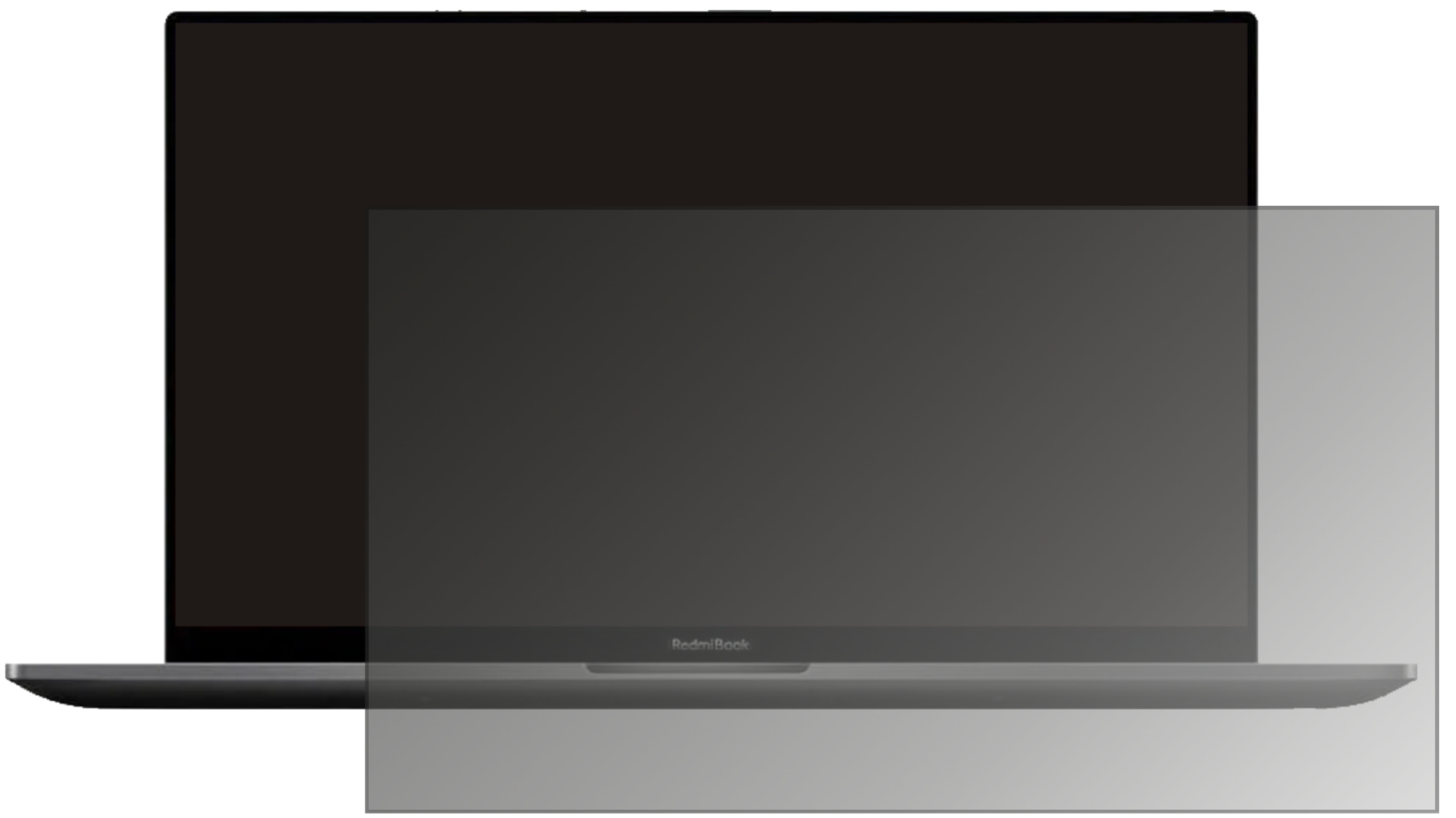 dipos Blickschutzfolie kompatibel mit xiaomi RedmiBook 16 16.1 Zoll Display-Schutzfolie matt mit 4-Wege Sichtschutz-Effekt