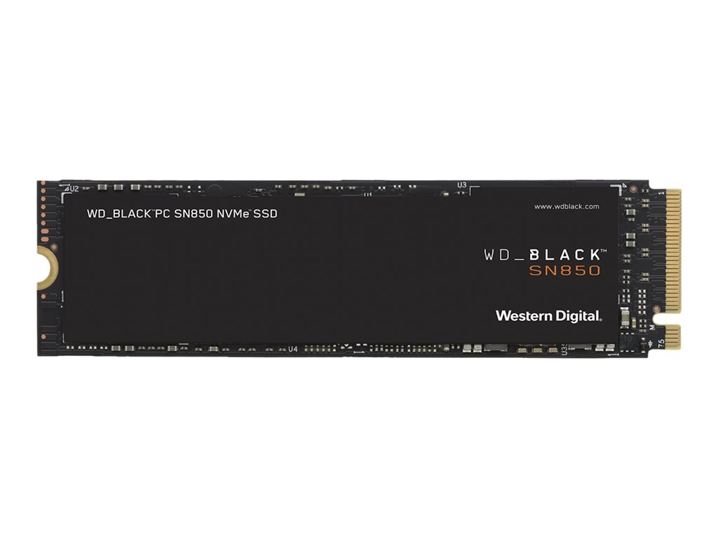 WD Black SN850 NVMe SSD WDBAPZ5000BNC - Solid-State-Disk - 500 GB - intern - M.2 2280 - PCI Express 4.0 x4 (NVMe) - integrierter Kühlkörper
